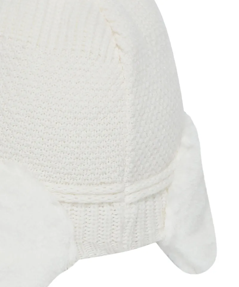 WideAngle: Co Integrated Earflap Knit Cap - Off-White