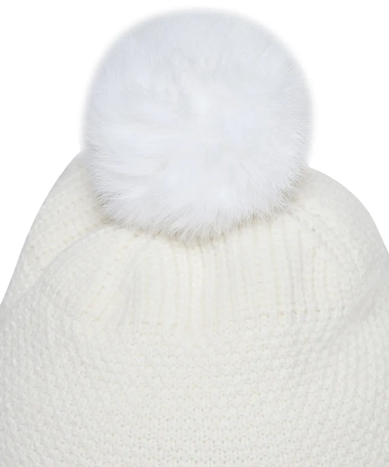 WideAngle: Co Integrated Earflap Knit Cap - Off-White