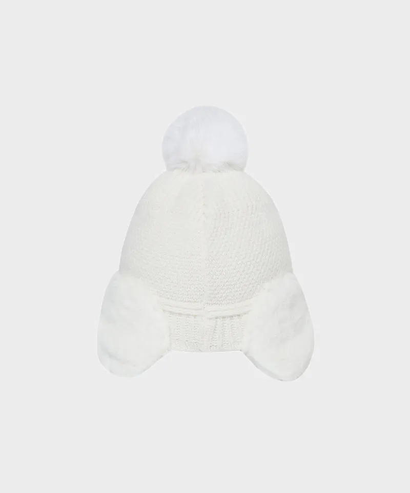 WideAngle: Co Integrated Earflap Knit Cap - Off-White