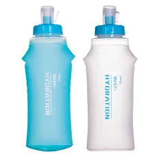 Widesea Camping 600ml Soft Water Bottle Drinking Sport Folding Bag Flask Outdoor Running Hydration Pack Waist Bicycle BPA Free