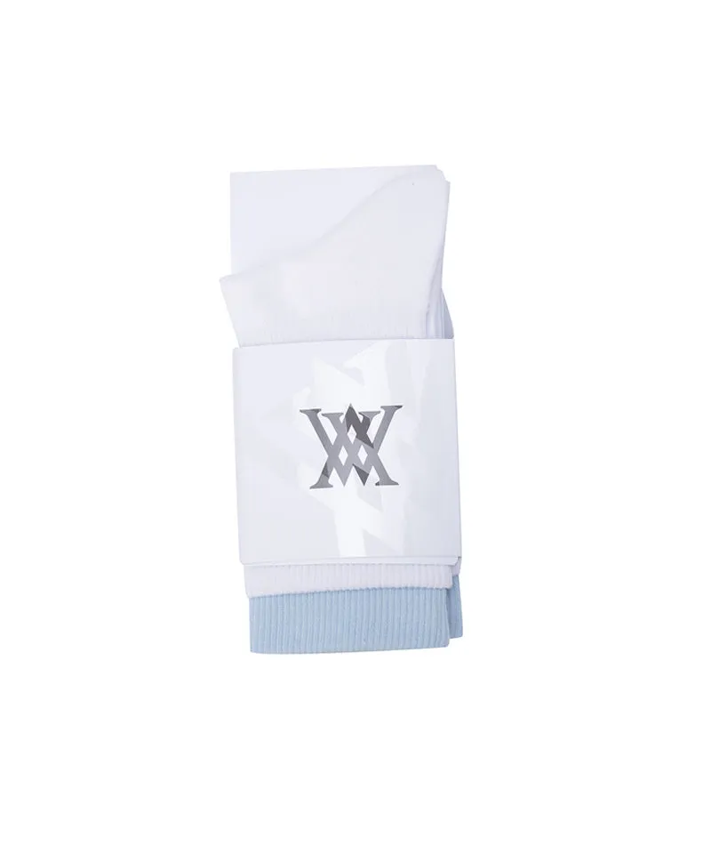 Women's Double Block Socks - Sky Blue
