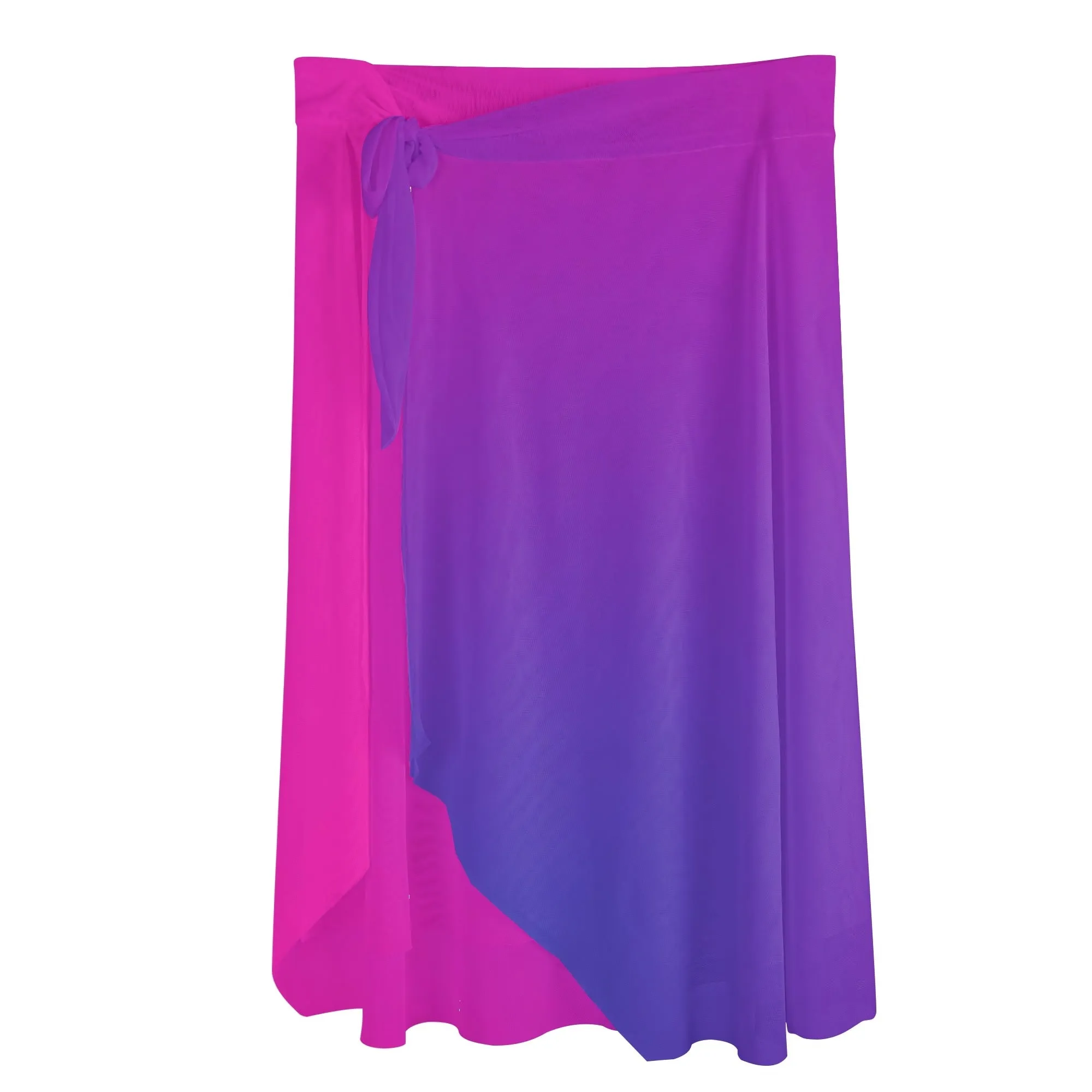 Women's Multicolored Beach Cover-up Wraparound Skirt