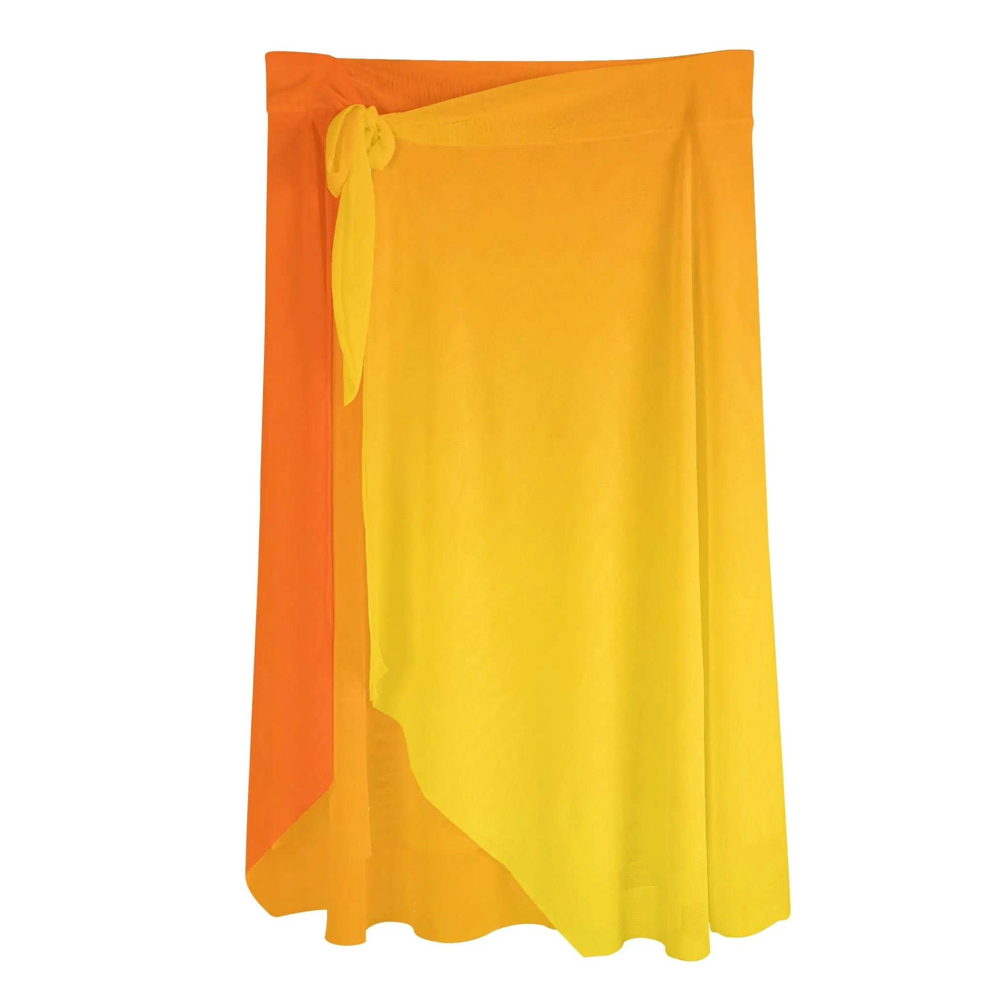 Women's Multicolored Beach Cover-up Wraparound Skirt