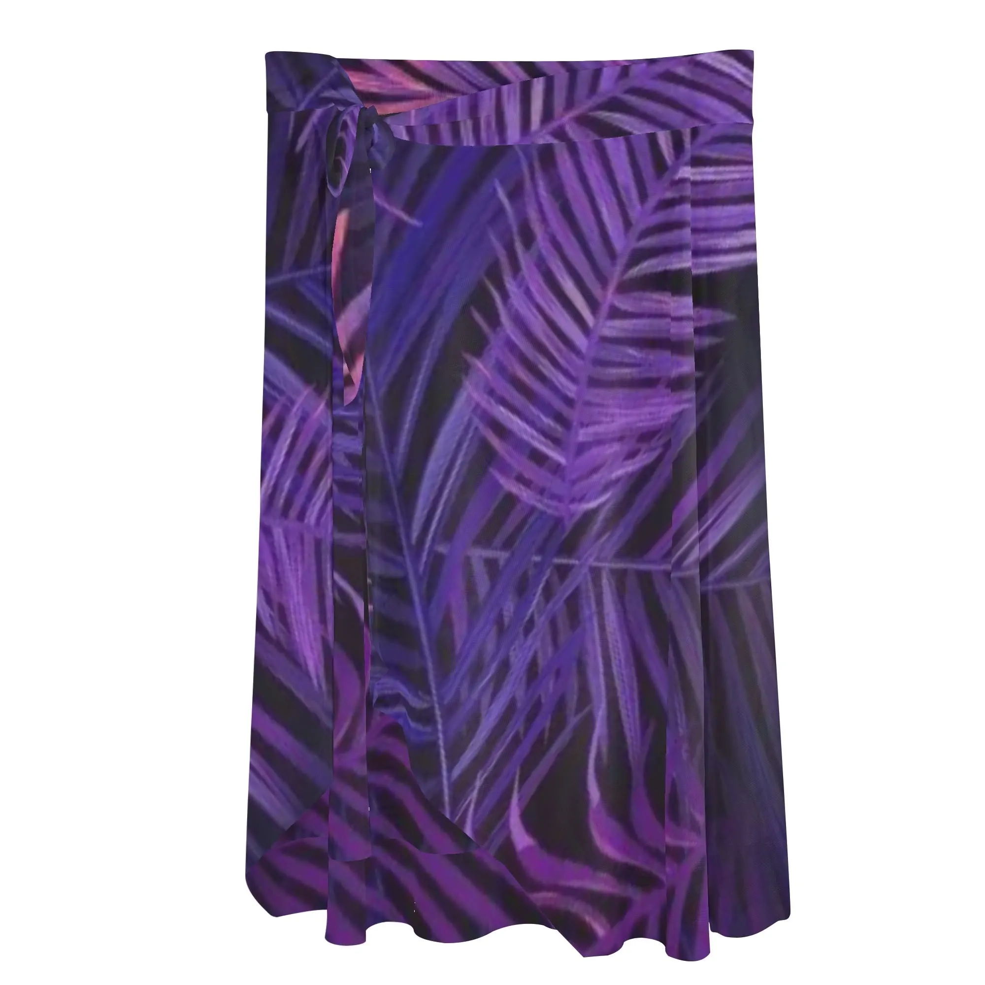 Women's Multicolored Beach Cover-up Wraparound Skirt