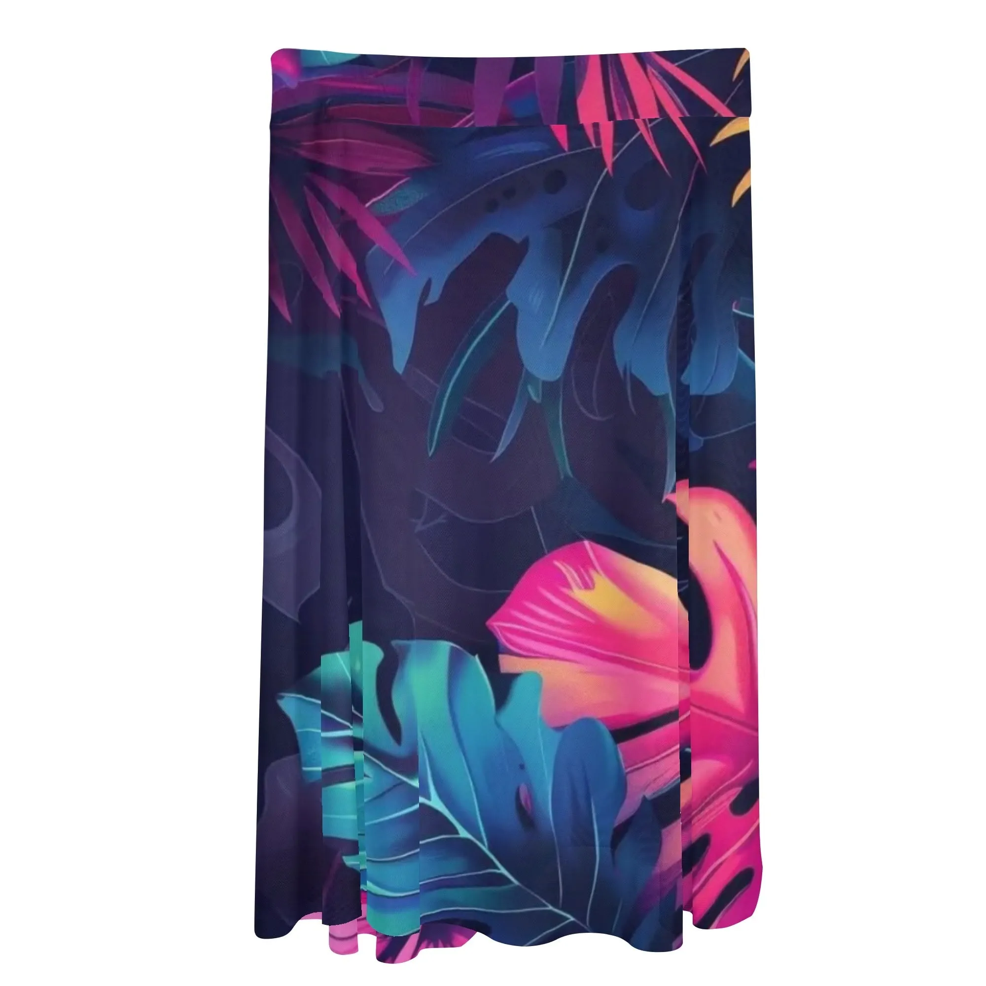 Women's Multicolored Beach Cover-up Wraparound Skirt
