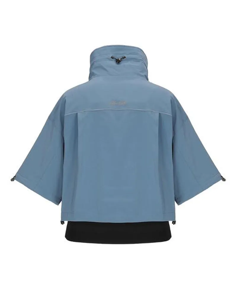 Women's Neck Point Short Sleeve JK - Blue