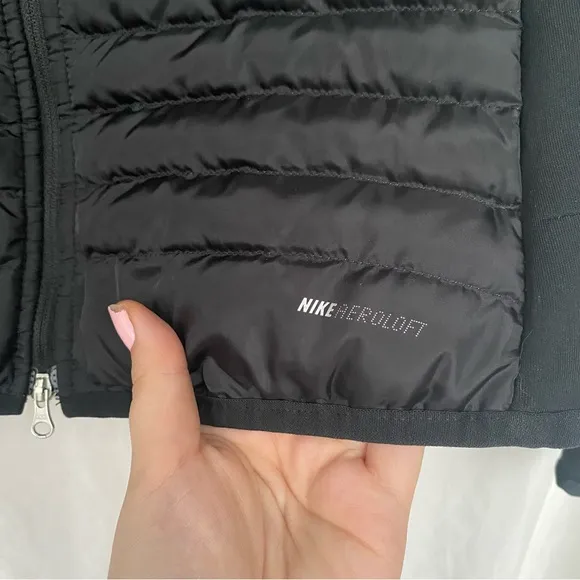 Women's Nike Golf Aeroloft Combo Jacket in Black Size Medium