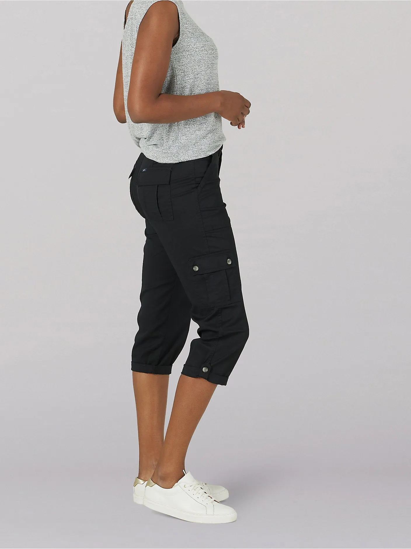 Women's Ultra Lux Comfort with Flex-to-Go Relaxed Fit Cargo Capri - 112314362