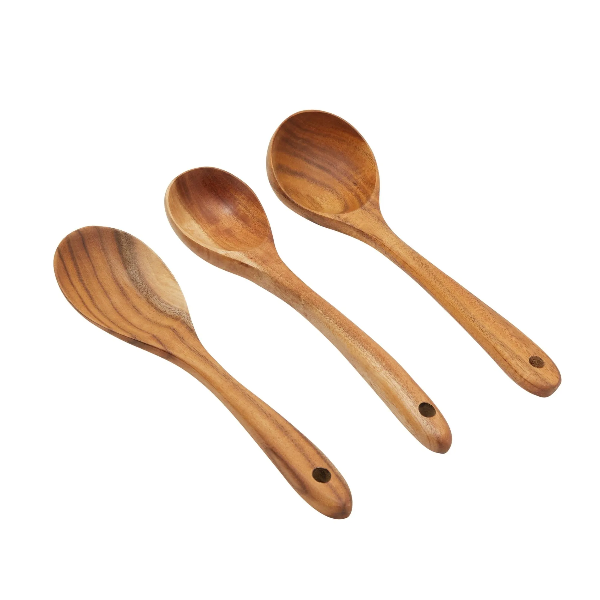 Wood Utensils Set for Cooking, 9 Piece Set Spoons and Spatulas for Kitchen