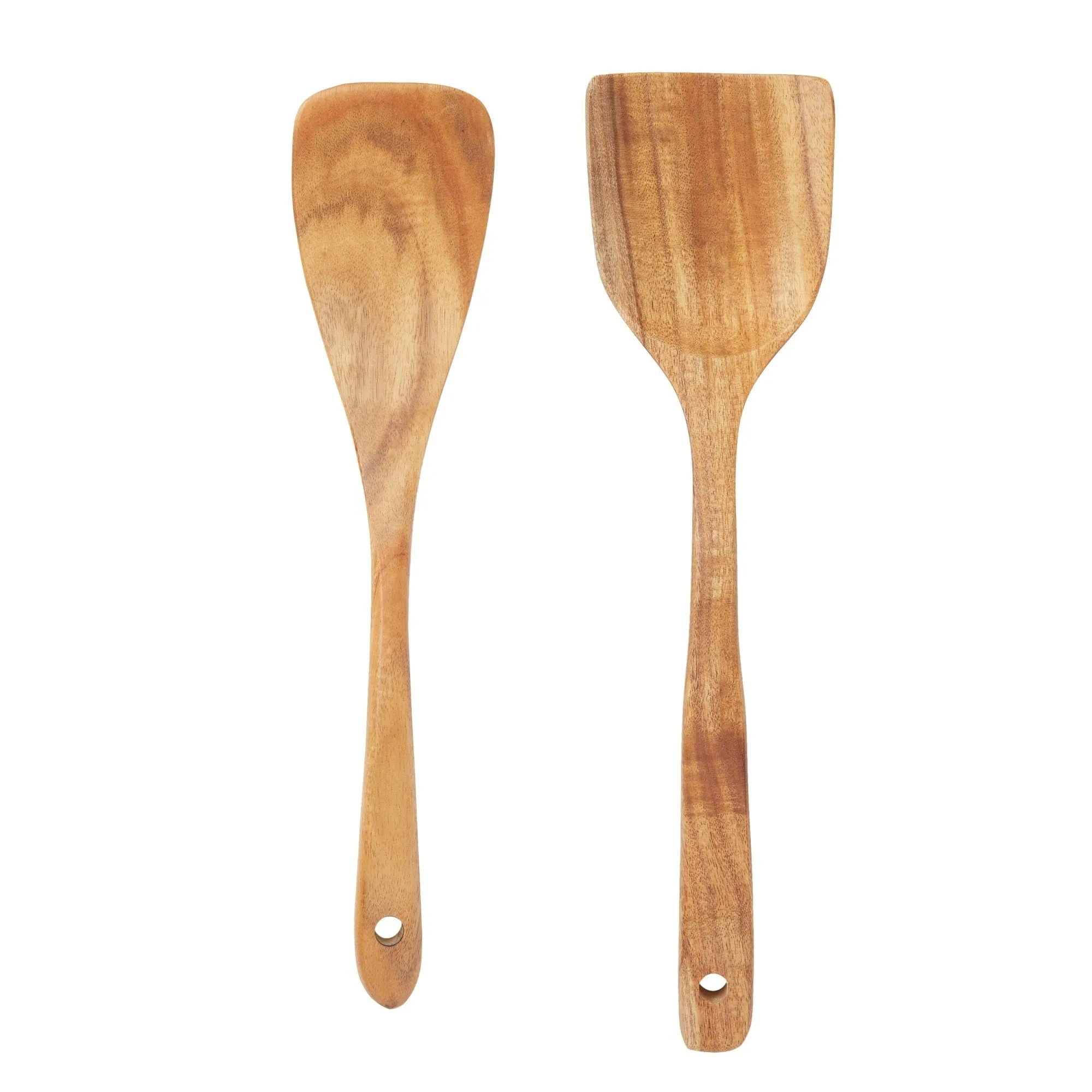 Wood Utensils Set for Cooking, 9 Piece Set Spoons and Spatulas for Kitchen