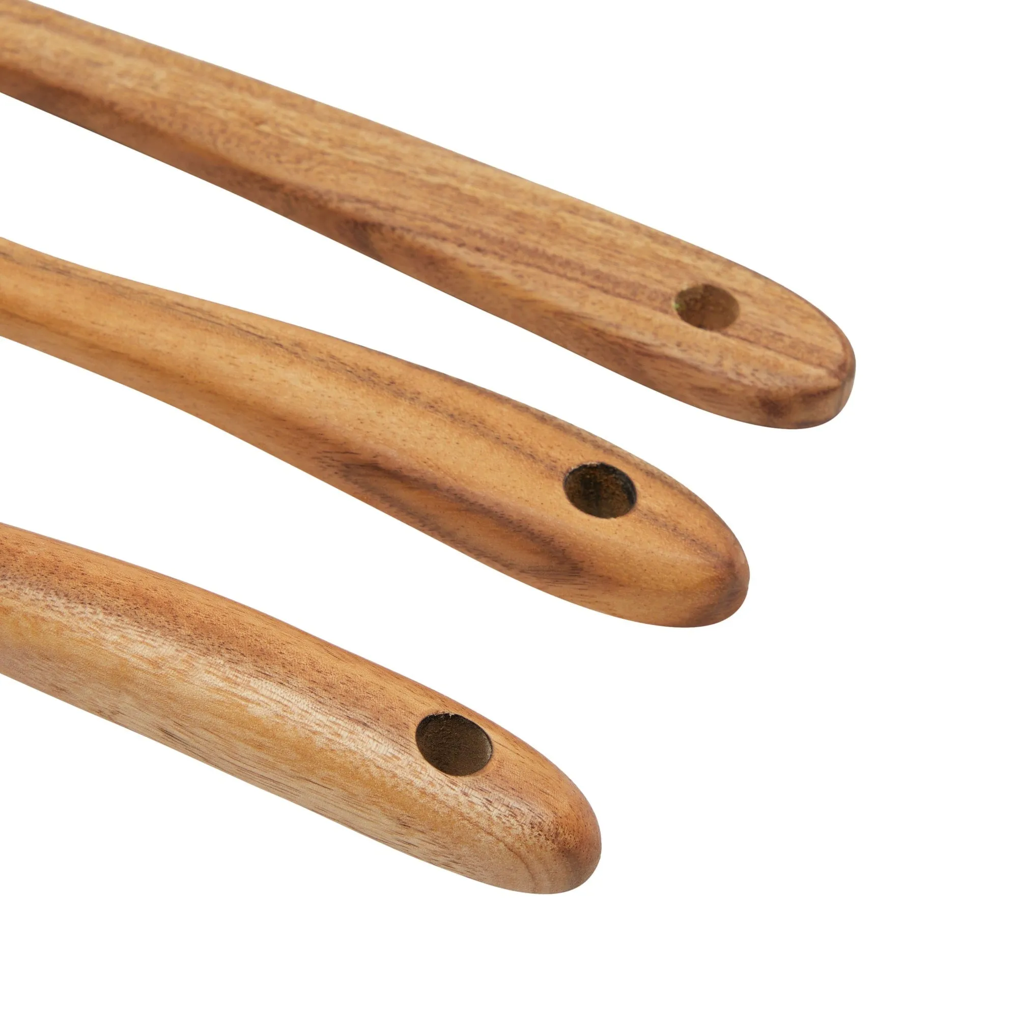 Wood Utensils Set for Cooking, 9 Piece Set Spoons and Spatulas for Kitchen