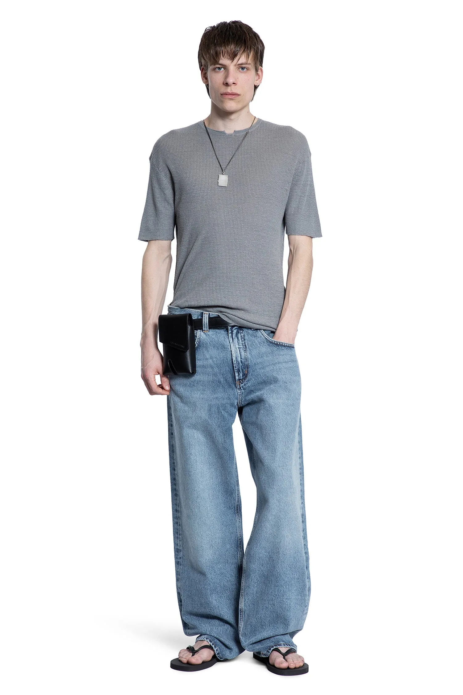 XL Phone Pouch with Leather Belt Strap